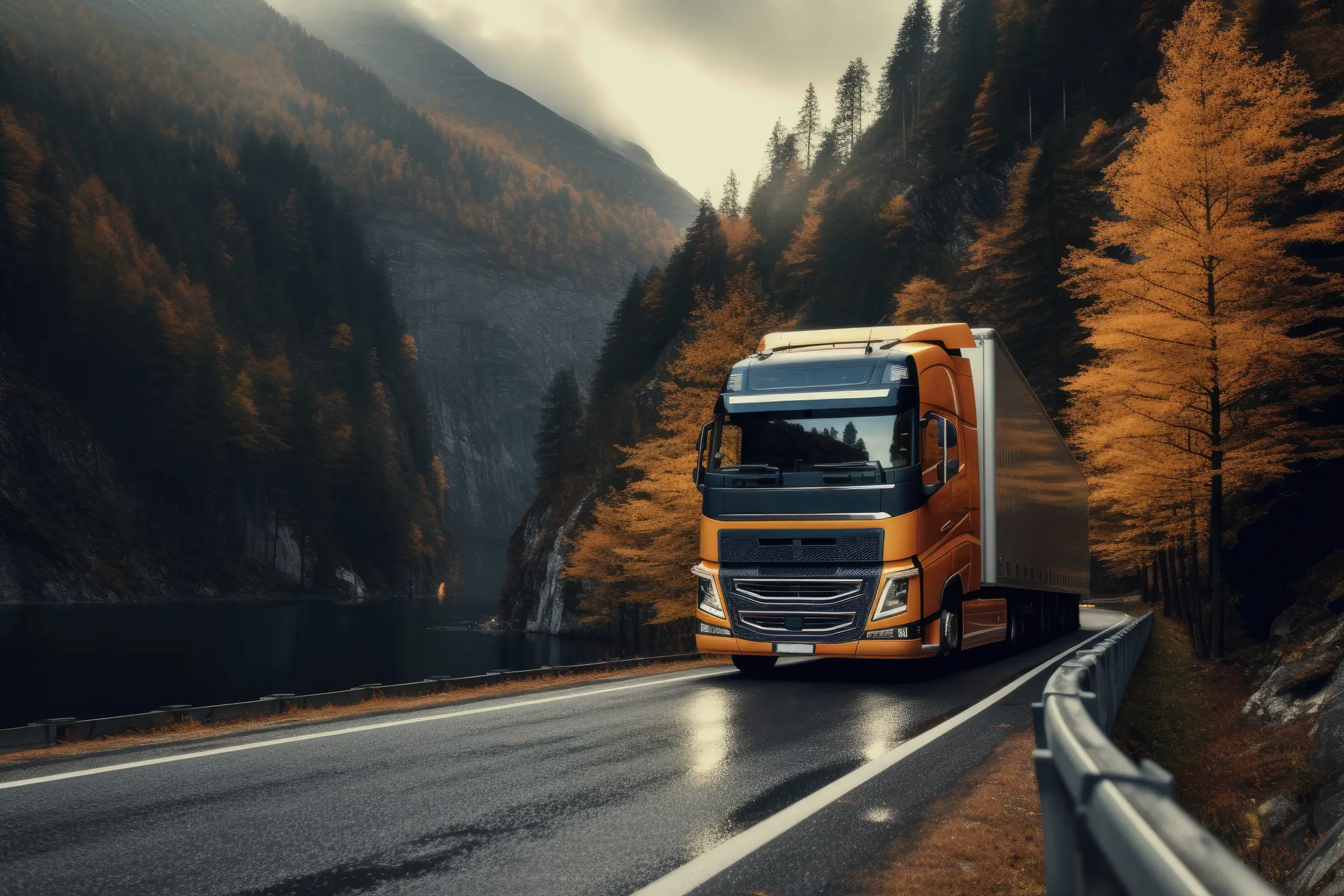 european-truck-on-the-road-free-photo